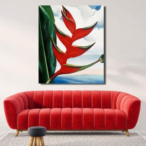 1924 Georgia O'Keeffe LEAF CANVAS Poster, O'Keeffe Flower Prints, OKeeffe Art Print,Ready To Hang,Georgia OKeeffe Print,O'Keeffe Flower Gift