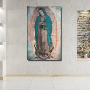 Our Lady of Guadalupe Canvas Poster: Catholic Religious Art Decor