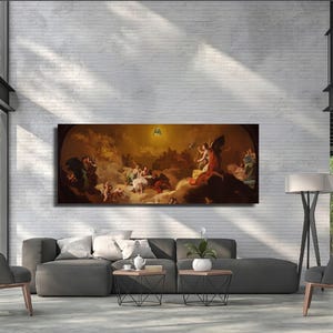 Francisco Goya The Adoration of the Name of The Lord Canvas, Classic Art Spanish Romanticism Painting, Poster Art Reproduction