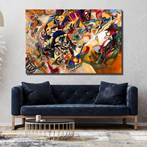 Wassily Kandinsky Composition VII Giclee Print Reproduction Painting,Large Size Poster Art, Ready to Hang,Wassily Kandinsky Canvas Wall Art