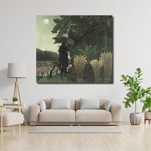 Henri Rousseau Painting, Post- Impressionist Fine Art Print, The Snake Charmer, Home Decor Wall Art Poster, Giclee Fine, Housewarming Gift