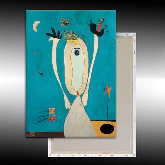 Joan Miro Metamorphosis Canvas Art: Surrealist Exhibition Print - Etsy