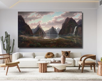 Eugene Von Guerard, Milford Sound, New Zealand, 1877 | Art Print