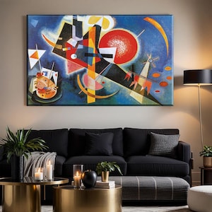 Geometric Abstraction - Wassily Kandinsky Canvas | Museum Art Print | Printable Wall Art | Premium Quality Art Print of Famous Painting