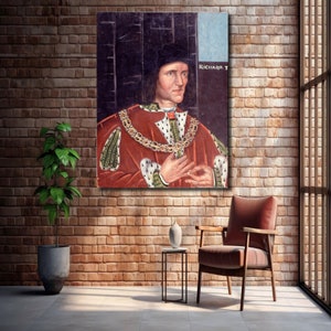 Richard III. King of England, Fine Art Print, Poster, High Quality, Three Sizes, Royal Wall Art, King&#39;s Coronation,Royal Family,British Art