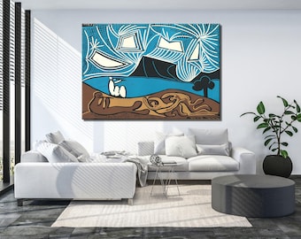 Picasso Bacchanal Canvas Print, Modern Wall Art