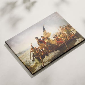 Washington Crossing the Delaware by Emanuel Leutze,Canvas Wall Art,Canvas Decor Art,Famous Art Print,Artwork Wall Hanging,Famous Painting