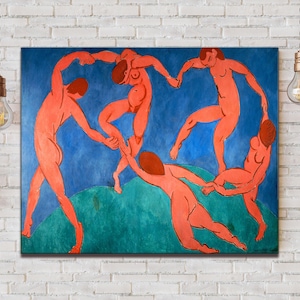 Henri Matisse Dance Canvas,Fauvism Painting,Modern Art Print,Matisse Exhibition Canvas Wall Art,Ready To Hang,Dance Print,Printable Wall Art
