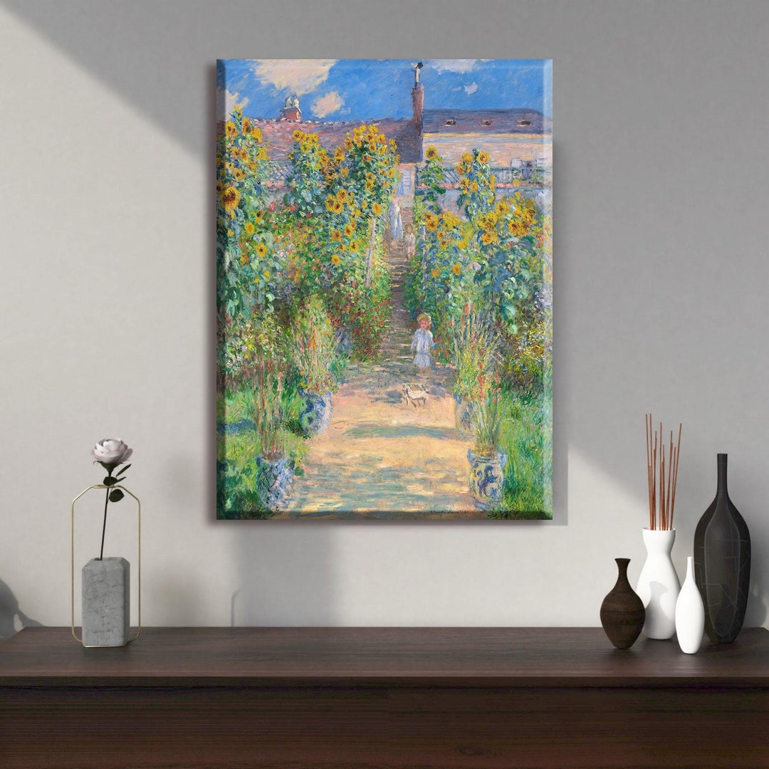 キャンバスプリントアート クロード・モネ ヴェトゥイユの画家の庭 額付 絵画 il_1080xN.6969920777_db5y.jpg