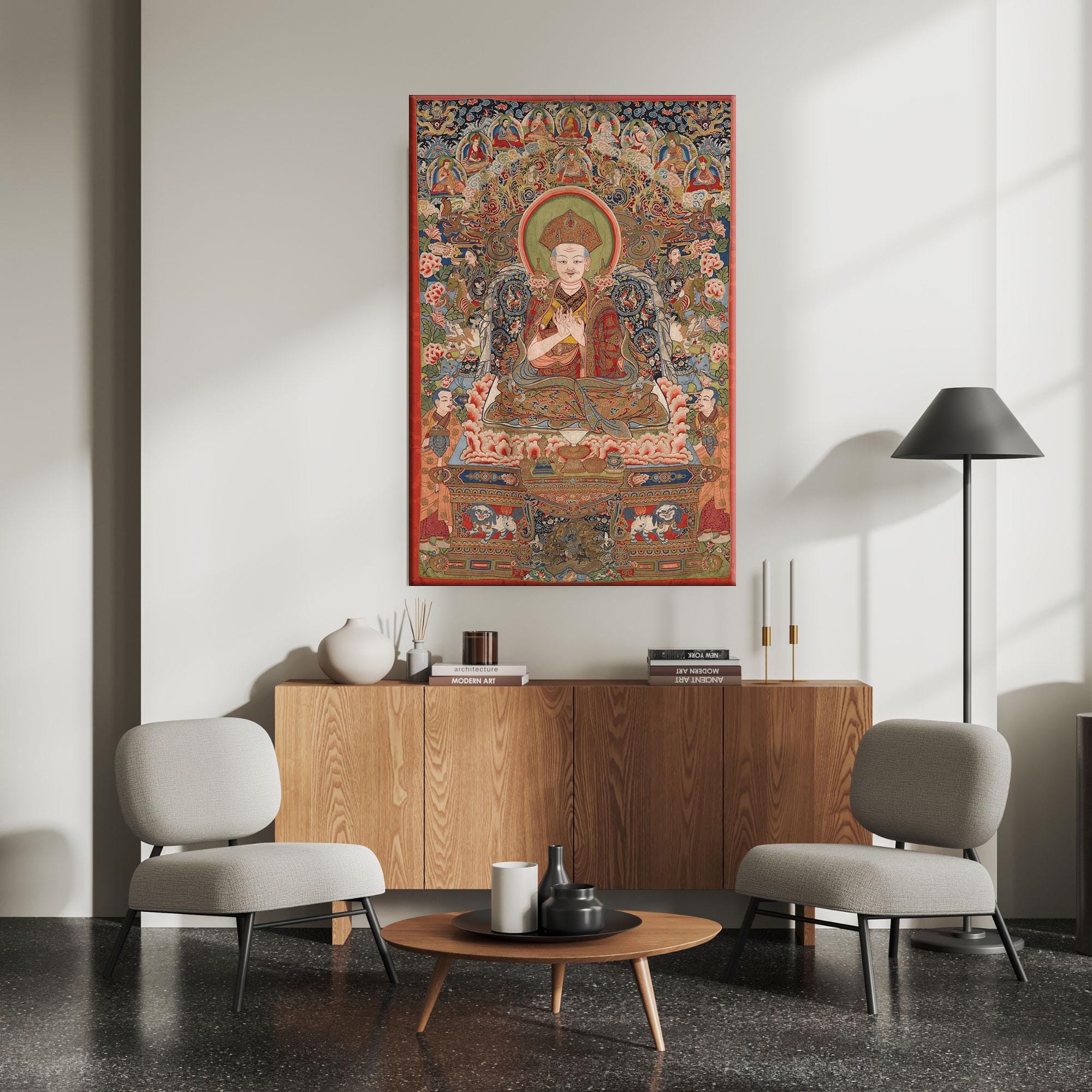Bhutan Buddhist Canvas Art Print, Himalayan Spiritual Decor - Etsy