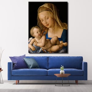Virgin Mary and Child Jesus Canvas Print: Renaissance Religious Art