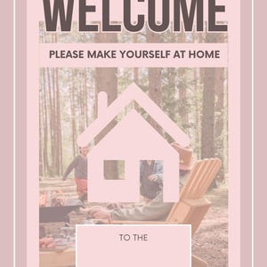 Airbnb Host Welcome Signs and Printable House Rules - Digital Download (JPEG and PDF Files)