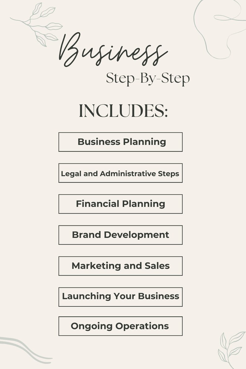 Comprehensive Guide: Steps to Start Your Own Business Successfully - Etsy