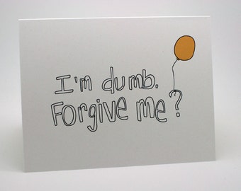 sorry cards etsy