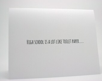 Funny Graduation Card- Funny High School Graduation Card
