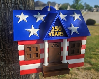 Patriotic American Birdhouse |