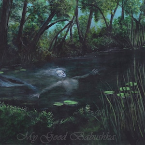 Merrow Art Print: Irish Mermaid Folklore Illustration