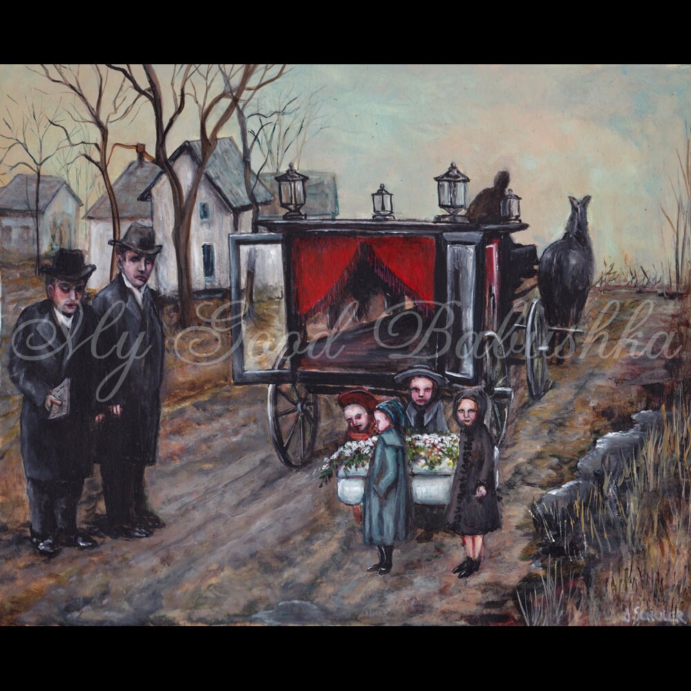 Funeral Print Victorian Funeral for a Child Pallbearers Etsy