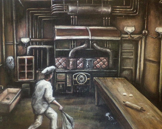 The Owl Was A Baker's Daughter Original Painting Etsy