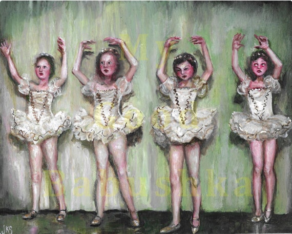 Xxx Jks Hd Vidio - The Dance Recital. Original Painting. Ballerinas. Tutus. Dance - Etsy
