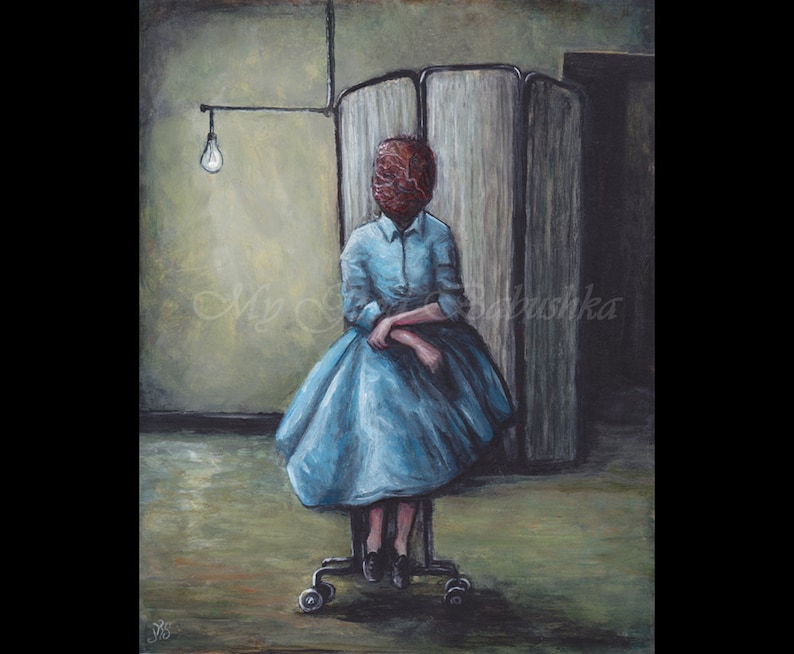 Caul Original Painting Anatomical Art Medical Themed Art Etsy