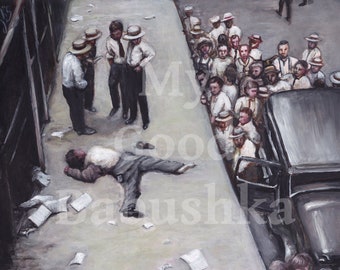 Wall Street 1929 Print: Stock Market Crash American History Art