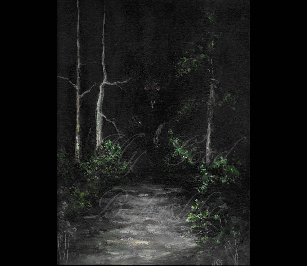 キャンバスドローイング『The forest at night』 Forest at night - Concept art by Ulfeid3 on DeviantArt