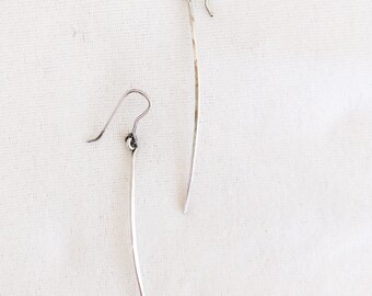 Vintage Sterling Silver Dagger Earrings