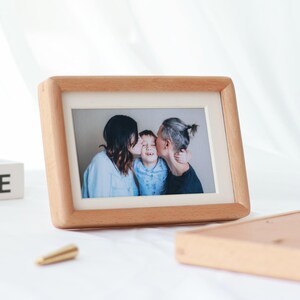 Rustic Walnut Wood Picture Frame: Natural Grain Hardwood, 3-12"