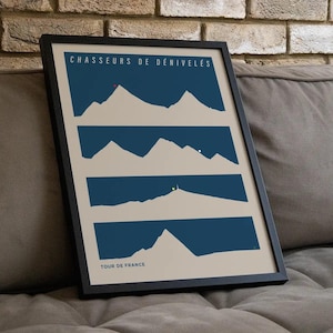 Affiche Tour de France - les Cols Mythiques du vélo
