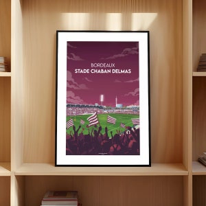 Bordeaux Rugby Poster - Chaban Delmas Stadium