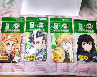 Demon Slayer wrapping cloth 4 types Tanjiro Nezuko Zenitsu Inosuke Muichirou Mitsuri Rengoku Tengen Japan anime New F/S Free shipping