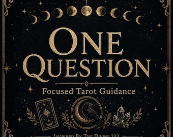 3 Card Tarot Reading for One Question | Personalized Tarot Guidance | Intuitive Psychic Reading | PDF Delivery