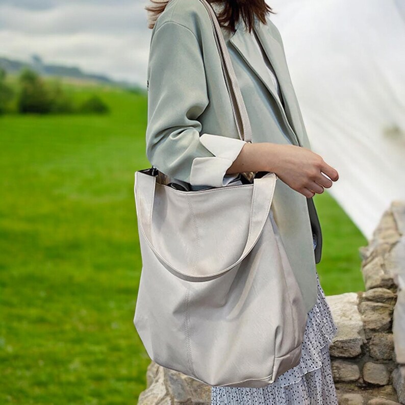 Large Soft Leather Tote for Women Spacious & Stylish Handbag Genuine ...