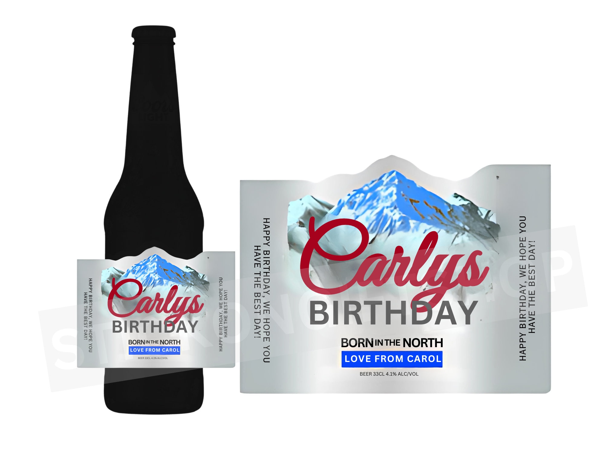 Custom Personalised beer bottle label - Any details, any occasion, hen party, wedding, christening, 18th, 21st, 30th, 50th gift sticker