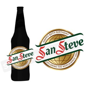 Etiqueta adhesiva personalizada para botella de cerveza: ideal para cualquier ocasión, como recuerdo para el Día del Padre, para amantes de la cerveza, ideas de regalo, pequeños recuerdos.