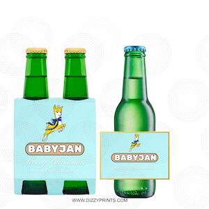 Aangepast gepersonaliseerd Sparkling Perry-flesetiket - Alle details gelegenheid, kerstborrel kous vuller kerstcadeau unieke nieuwigheid goedkoop