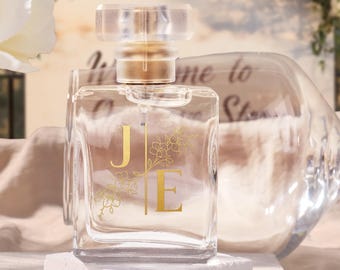 Engraved Wedding Perfume Bottle: Personalized Bridal Party Gifts