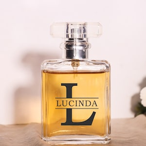 Frascos de perfume con forma de T grabada / Regalos para la madre de la novia / Iniciales grabadas / Regalos para damas de honor / Frascos de perfume con nombre grabado