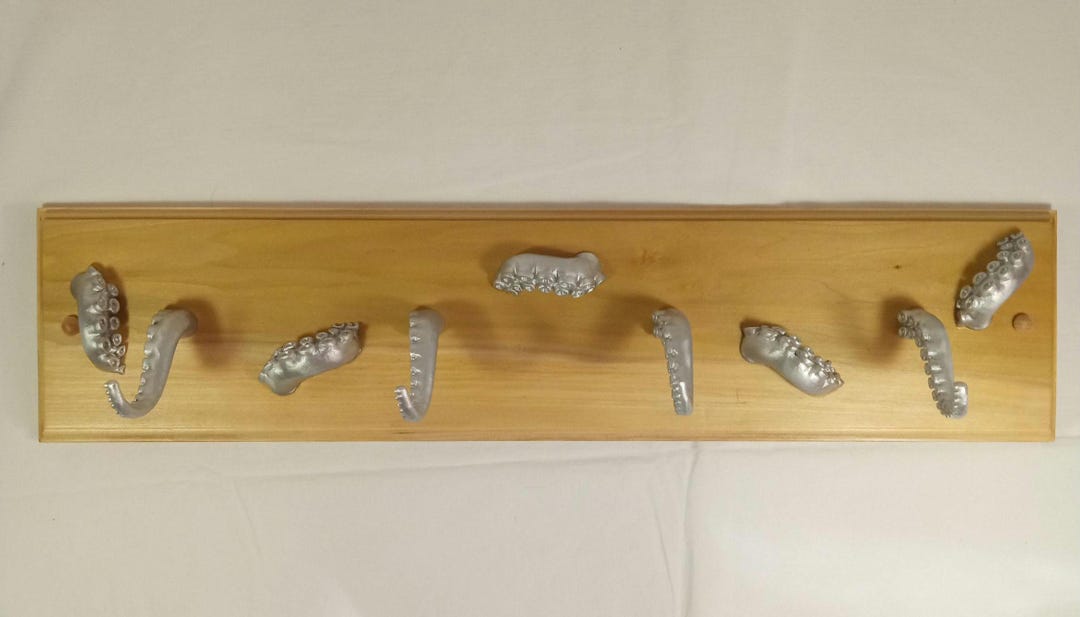 One of A Kind Hand Made Wall Mounted Octopus Kraken Coat Rack - Etsy