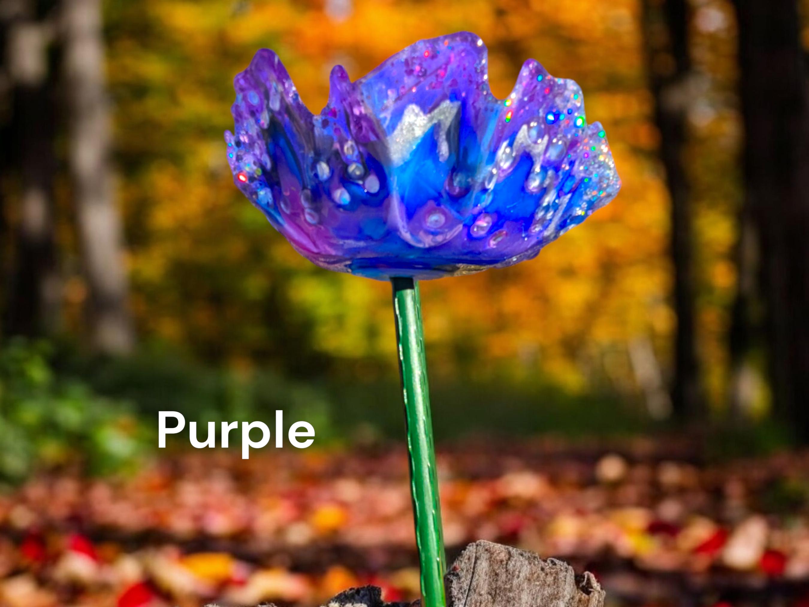 Stunning Organic Resin Flower Bird Feeder and Bee Bath for Garden Pollinators