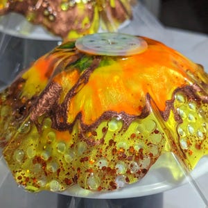 Handmade Resin Flower Bird Feeder Bee Watering Station Garden Decoration Outdoor Seed Holder immagine 15