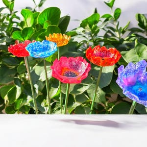 Handmade Resin Flower Bird Feeder Bee Watering Station Garden Decoration Outdoor Seed Holder immagine 17