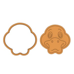 Duck face cookie cutter and stamp set