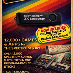 12,000+ Sinclair Spectrum Games on USB for The Spectrum & PC - PLUS Bonus Content ***Same Day Dispatch***