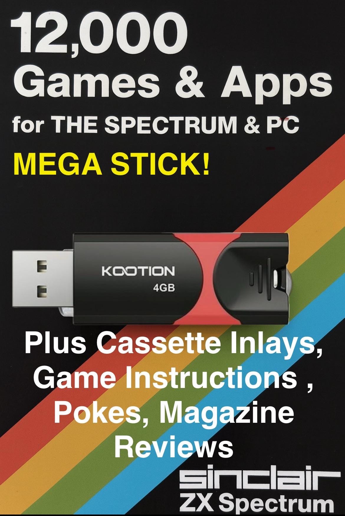 12,000+ ZX Spectrum Games & Apps for the Spectrum and PC **PLUS