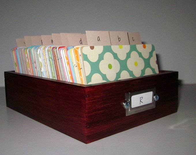 Address Card File...large...rolodex...wedding Guest Book Etsy