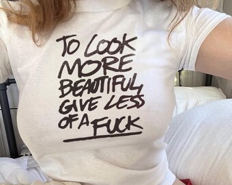 Y2K Graphic Baby Tee: Pinterest Outfit, Grunge Crop Top