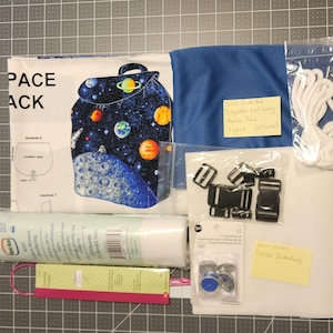 Fabric Panel Outer Space Backpack Sewing Project – Fabric Panel & All Supplies Included – Cut and Sew