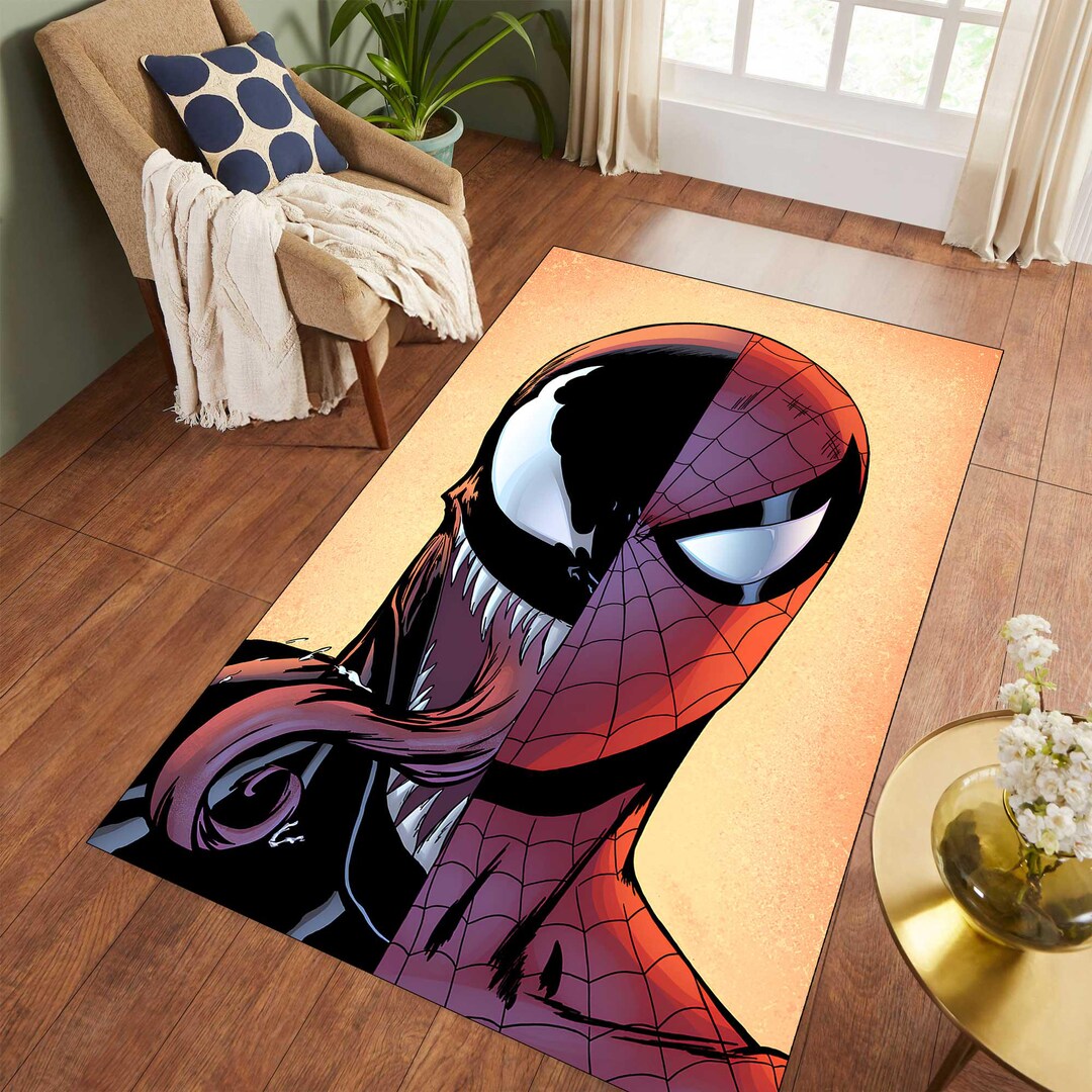 Spider-verse Rug, Spider Patern,spider Rug, Superhero Rug, Legend Rug ...